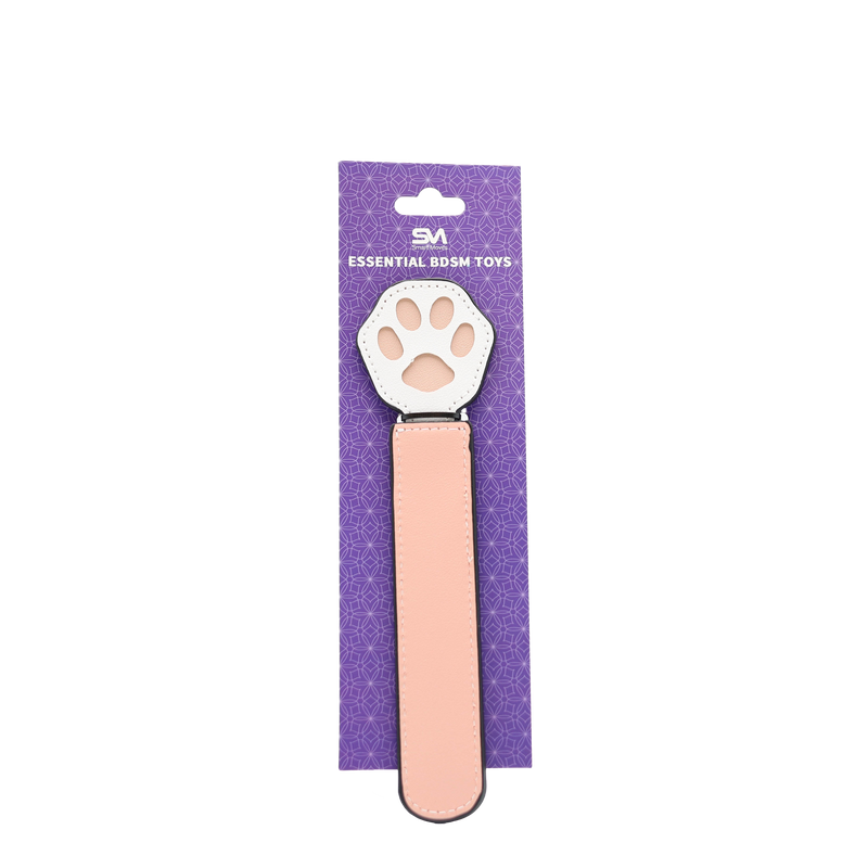 Smart Moves - Paddle Paw avec poignée extra-large - Rose/Blanc-Erotiekvoordeel.nl