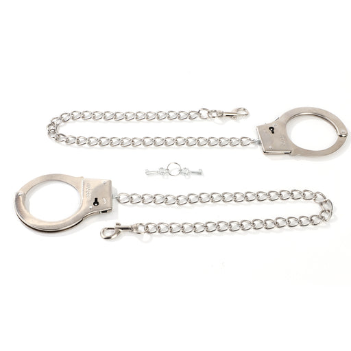 Smart Moves - Police Handcuffs with Long Chain - Silver-Erotiekvoordeel.nl