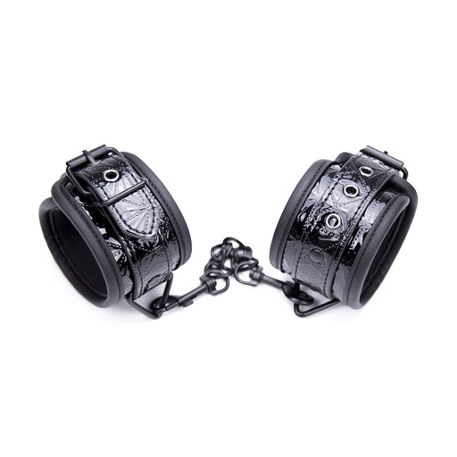 Smart Moves - Menottes - Noir brillant - Cuir PU-Erotiekvoordeel.nl