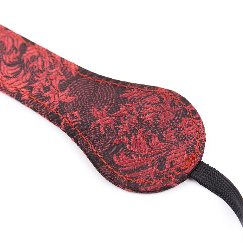 Smart Moves - Paddle droit - Brocart - Rouge/Noir-Erotiekvoordeel.nl