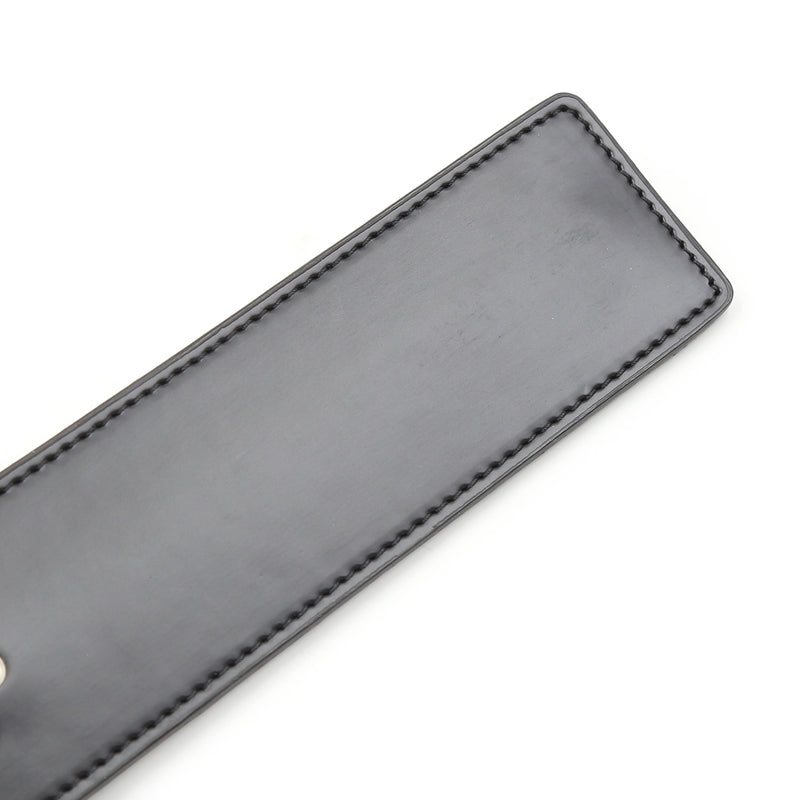 Smart Moves - Straight Paddle - Handle with Studs - PU Leather - Black-Erotiekvoordeel.nl