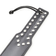 Smart Moves - Straight Paddle - Handle with Studs - PU Leather - Black-Erotiekvoordeel.nl