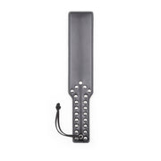 Smart Moves - Straight Paddle - Handle with Studs - PU Leather - Black-Erotiekvoordeel.nl
