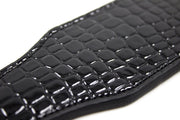 Smart Moves - Rechte Paddle - Lakleer - 32 cm - Snake Print - Zwart-Erotiekvoordeel.nl