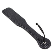 Smart Moves - Rechte Paddle - Lakleer - 32 cm - Snake Print - Zwart-Erotiekvoordeel.nl