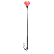 Smart Moves - Rijzweepje - Hartvormig Flapje - 60 cm - Rood/Zwart-Erotiekvoordeel.nl