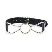 Smart Moves - Bâillon à anneau - Taille S - Cuir PU - Noir-Erotiekvoordeel.nl
