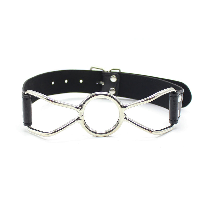 Smart Moves - Bâillon à anneau - Taille S - Cuir PU - Noir-Erotiekvoordeel.nl