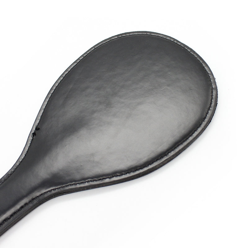 Smart Moves - Paddle ronde - 27 cm - Cuir PU - Noir - Erotiekvoordeel. nl