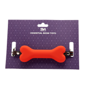 Smart Moves - Silikon-Hundeknochen-Knebel - Rot/Schwarz - Erotiekvoordeel.nl