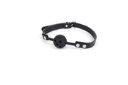 Smart Moves - Siliconen Ball Gag met Ademgaten - Zwart-Erotiekvoordeel.nl