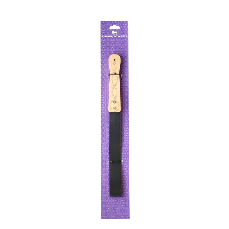 Smart Moves - Slapper met Houten Handvat -36 cm - Zwart-Erotiekvoordeel.nl