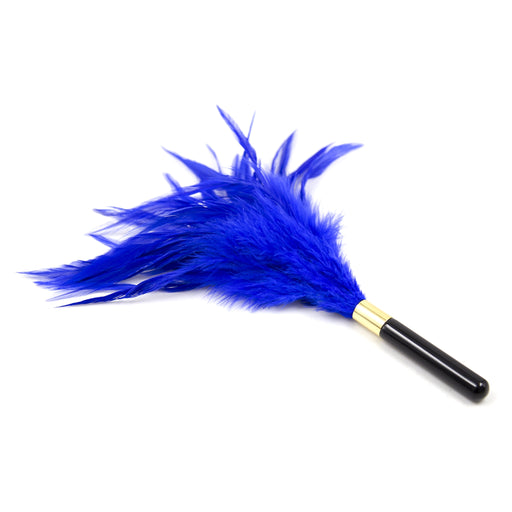 Smart Moves - Solleticatore a piume - 25 cm - Blu-Erotiekvoordeel.nl