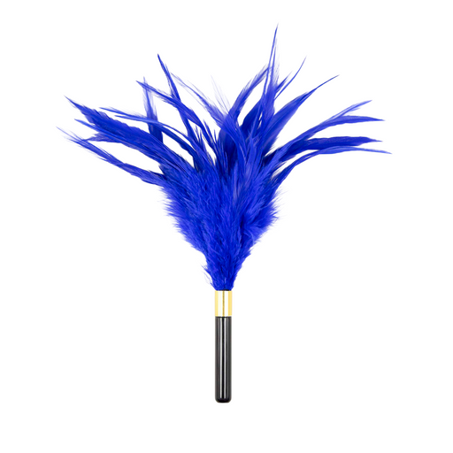 Smart Moves - Solleticatore a piume - 25 cm - Blu-Erotiekvoordeel.nl