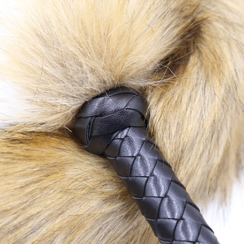 Smart Moves - Vossenstaart Flogger - 62cm - Bruin-Erotiekvoordeel.nl