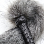 Smart Moves - Vossenstaart Flogger - 62cm - Grijs-Erotiekvoordeel.nl