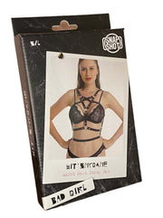 Snapshot Bad Girl - #itsmygame - Reggiseno con cinturino in vita - Taglia unica - Nero-Erotiekvoordeel.nl