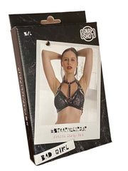 Snapshot Bad Girl - #strapmylipsup - Reggiseno fetish con cinturini - Taglia unica - Nero-Erotiekvoordeel.nl