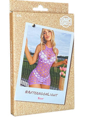 Snapshot - # afternoonlight - Fishnet Mini Dress - One Size - Lilac-Erotiekvoordeel.nl
