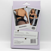 Snapshot - #goodforyou - Faldita y top de rejilla con pedrería - Talla única - Negro - Erotiekvoordeel.nl