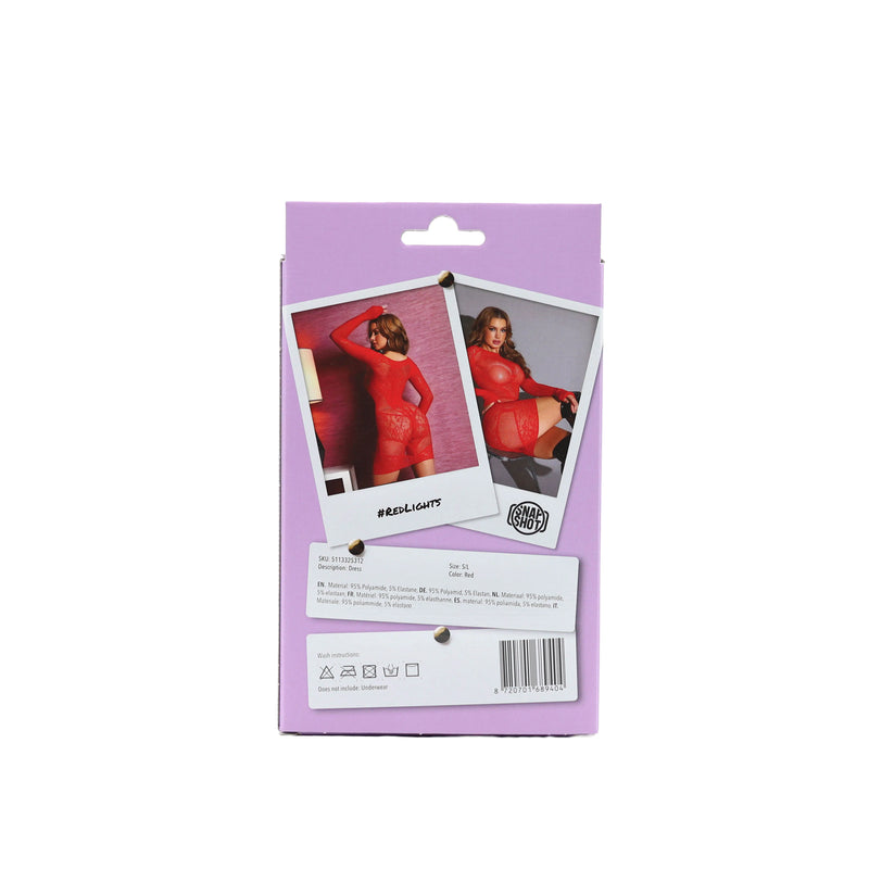 Snapshot - #redlights - Vestidito sexy - Talla única - Rojo-Erotiekvoordeel.nl