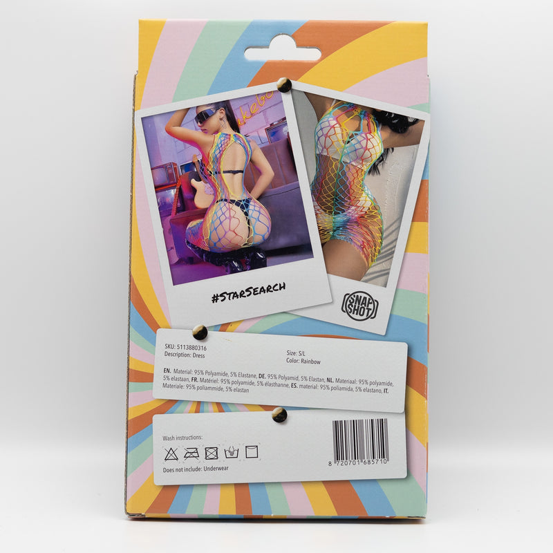 Snapshot - #starsearch - Vestido de rejilla - Talla única - Rainbow-Erotiekvoordeel.nl
