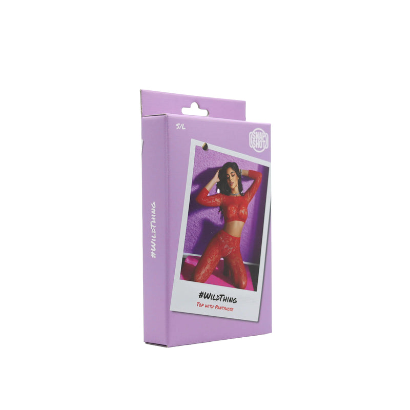 Snapshot - #wildthing - Top with Pantyhose - One Size - Red-Erotiekvoordeel.nl