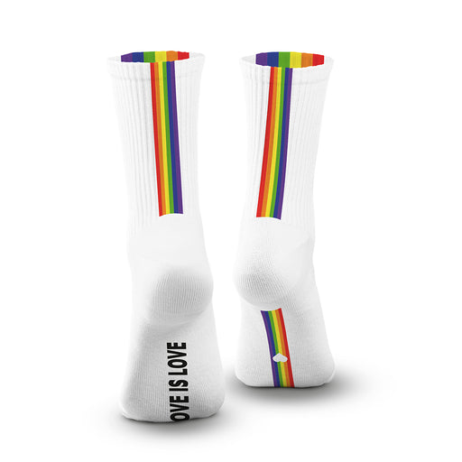 SneakXX - Sneaker Sokken LOVE IS LOVE - Wit-Erotiekvoordeel.nl