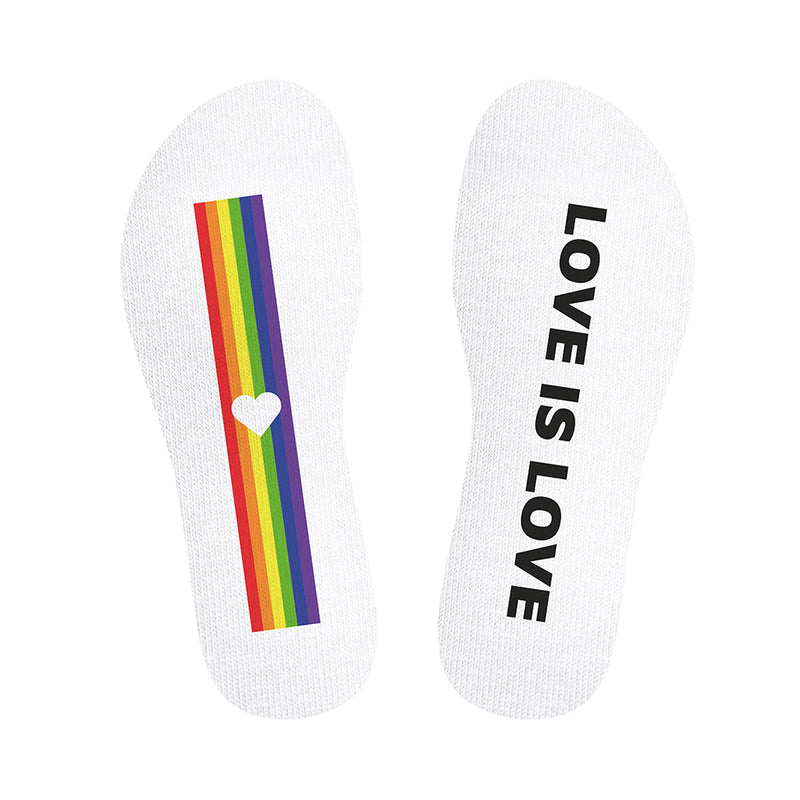 SneakXX - Sneaker Sokken LOVE IS LOVE - Wit-Erotiekvoordeel.nl