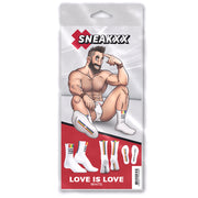 SneakXX - Sneaker Sokken LOVE IS LOVE - Wit-Erotiekvoordeel.nl