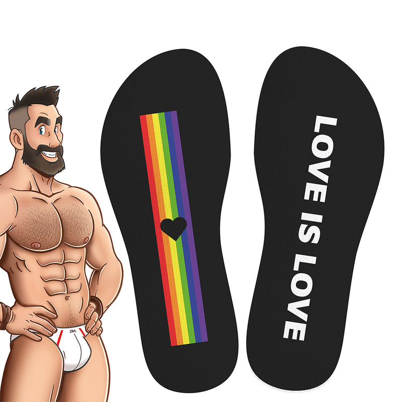 SneakXX - Sneaker-Socken LOVE IS LOVE - Schwarz - Erotiekvoordeel.nl