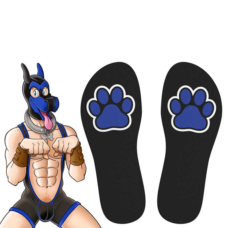 SneakXX - Calcetines deportivos PUPPY Capucha BDSM - Negro/Azul/Blanco-Erotiekvoordeel.nl