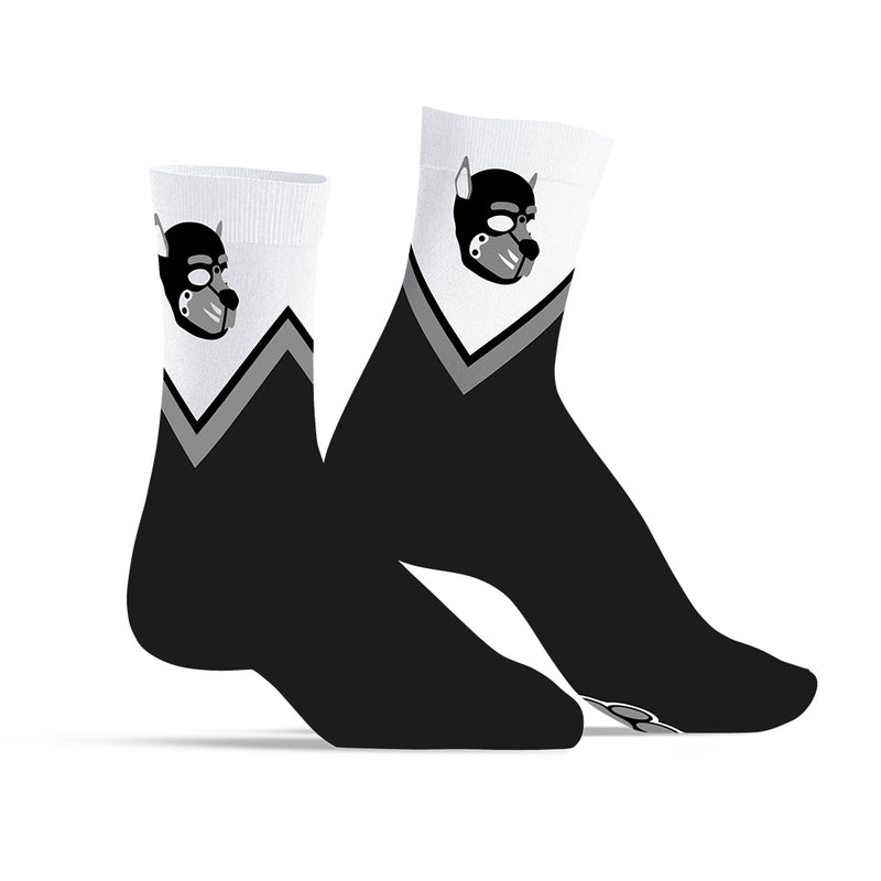 SneakXX - Chaussettes de sport PUPPY HOOD - Noir/Gris/Blanc - Erotiekvoordeel.nl