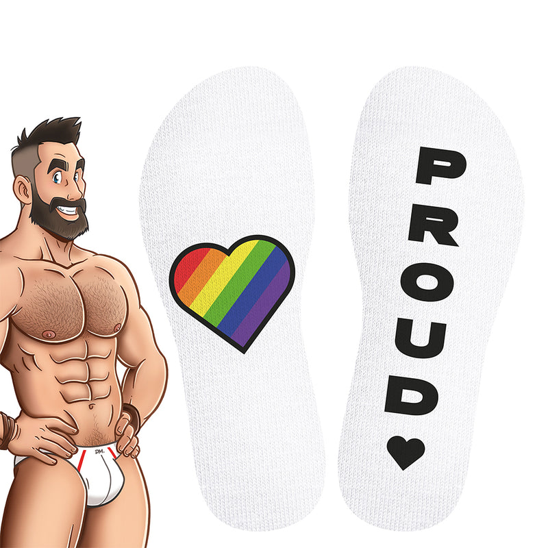 SneakXX - Chaussettes de football PRIDE - Blanc - Erotiekvoordeel.nl