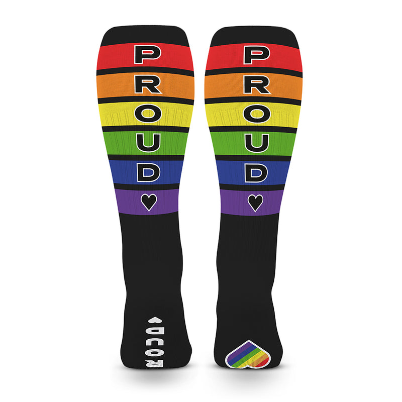 SneakXX - Chaussettes de football PRIDE - Noir - Erotiekvoordeel.nl