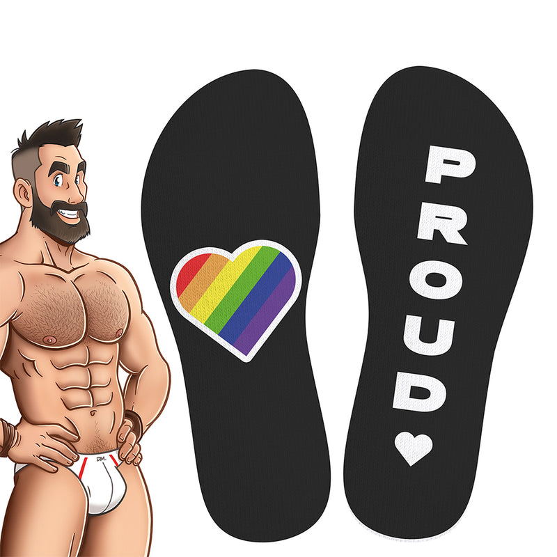SneakXX - Chaussettes de football PRIDE - Noir - Erotiekvoordeel.nl