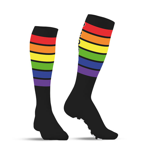 SneakXX - Voetbal Sokken PRIDE - Zwart-Erotiekvoordeel.nl