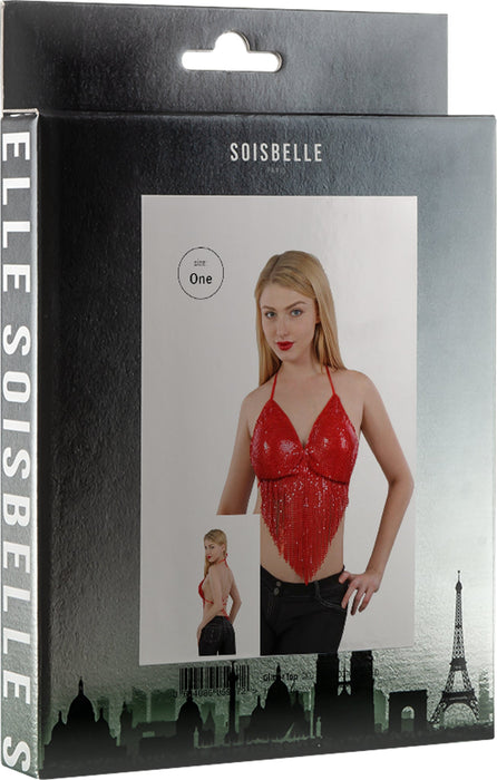 Soisbelle Paris - Aluminium Waterval Top - One Size - Rood-Erotiekvoordeel.nl
