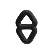 Sport Fucker - Binder Ring - Silikon-Doppel-Cockring - Schwarz-Erotiekvoordeel.nl