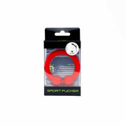 Sport Fucker - Bull Ring - Anello fallico in silicone - Rosso-Erotiekvoordeel.nl