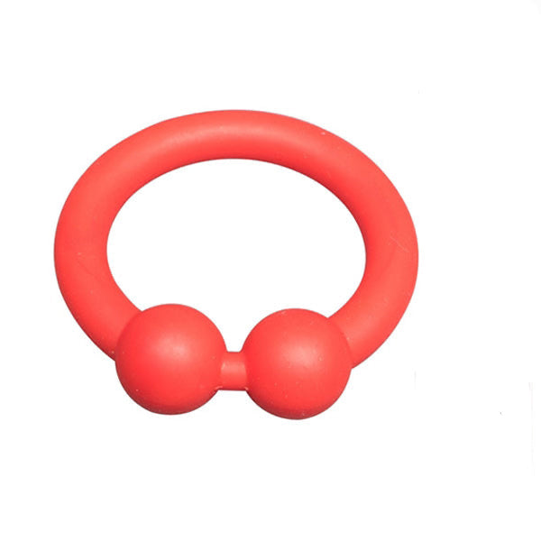 Sport Fucker - Bull Ring - Anello fallico in silicone - Rosso-Erotiekvoordeel.nl