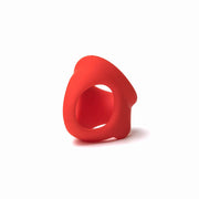 Sport Fucker - Cock Chute - Anello fallico estensibile e divaricatore per testicoli - Silicone liquido - Rosso-Erotiekvoordeel.nl