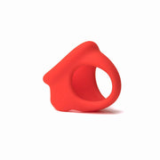 Sport Fucker - Cock Chute - Anello fallico elastico e divaricatore per testicoli - Silicone liquido - Rosso-Erotiekvoordeel.nl