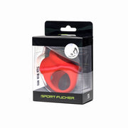 Sport Fucker - Cock Chute - Anello fallico elastico e divaricatore per testicoli - Silicone liquido - Rosso-Erotiekvoordeel.nl