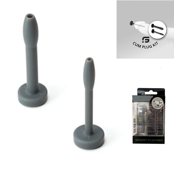 Sport Fucker - Kit de bouchons à sperme - Bouchons à sperme - Silicone - Gris-Erotiekvoordeel.nl