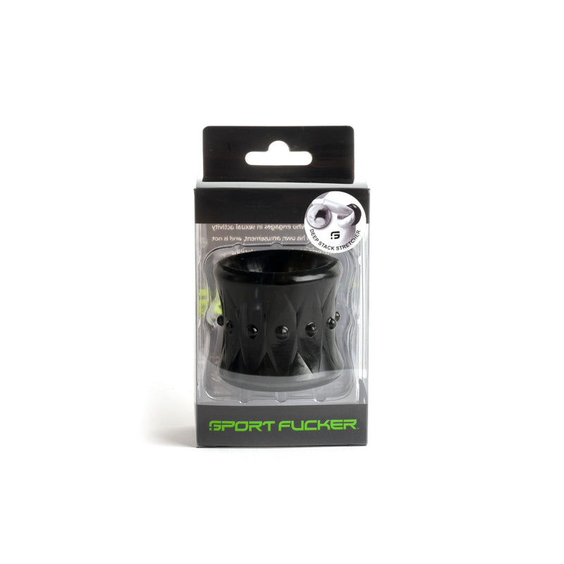 Sport Fucker - Deep Stack - Ball Stretcher - Noir-Erotiekvoordeel.nl