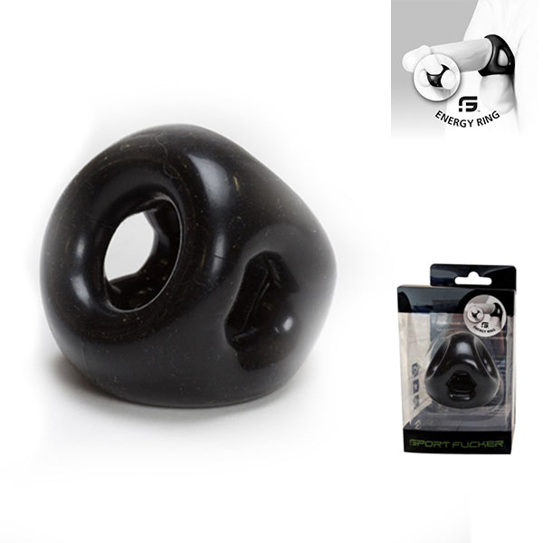 Sport Fucker - Energy - Anello fallico - Nero-Erotiekvoordeel.nl