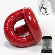 Sport Fucker - Half Guard Cockring - Siliconen/TPR - Rood-Erotiekvoordeel.nl