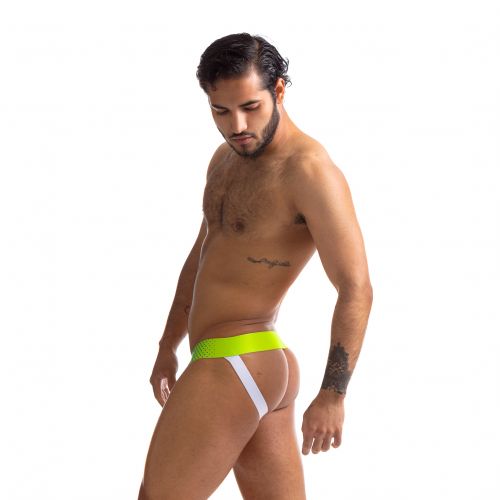 Sport Fucker Jersey - Jockstrap - Groen/Wit-Erotiekvoordeel.nl