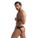 Sport Fucker - Jersey Jockstrap Herenslip - Zwart/Geel-Erotiekvoordeel.nl